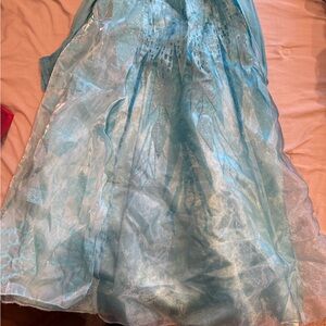 Disney Blue and Silver Frozen Elsa Kids Costume Dress